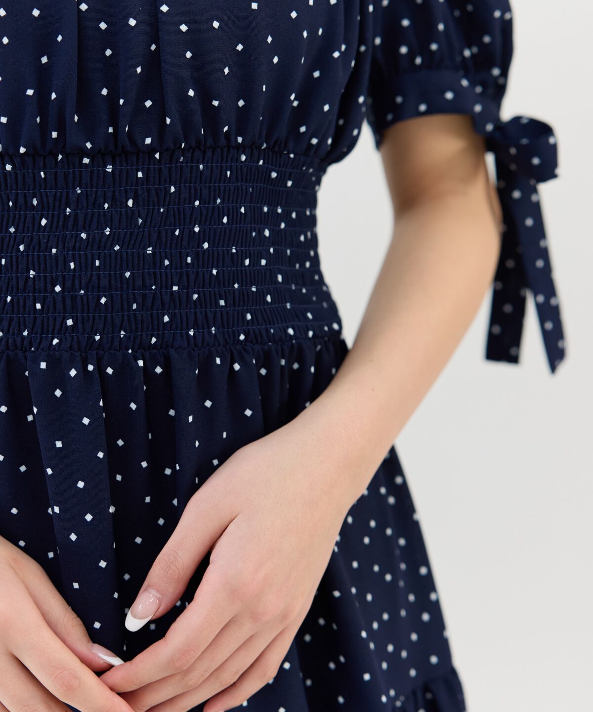 REDYAZEL「リボンスリーブティアードワンピース」|ワンピース|