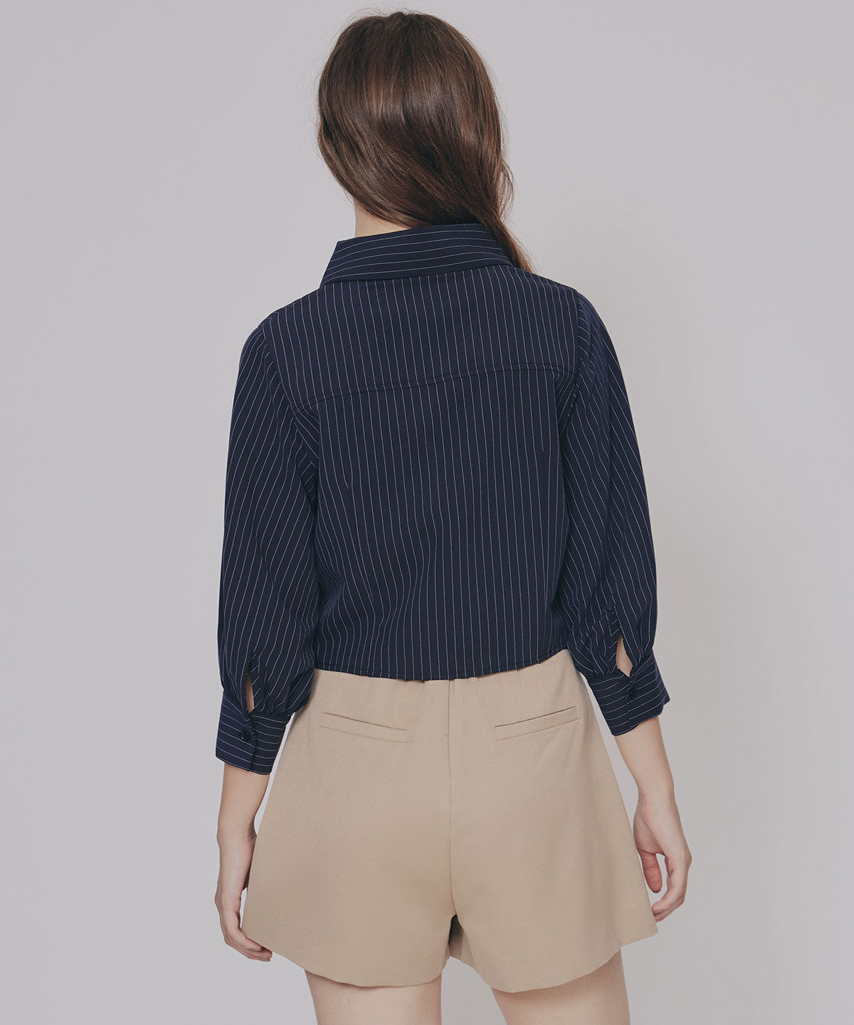 REDYAZEL「ビジューロゴストライプシャツブラウス」|シャツ・ブラウス|