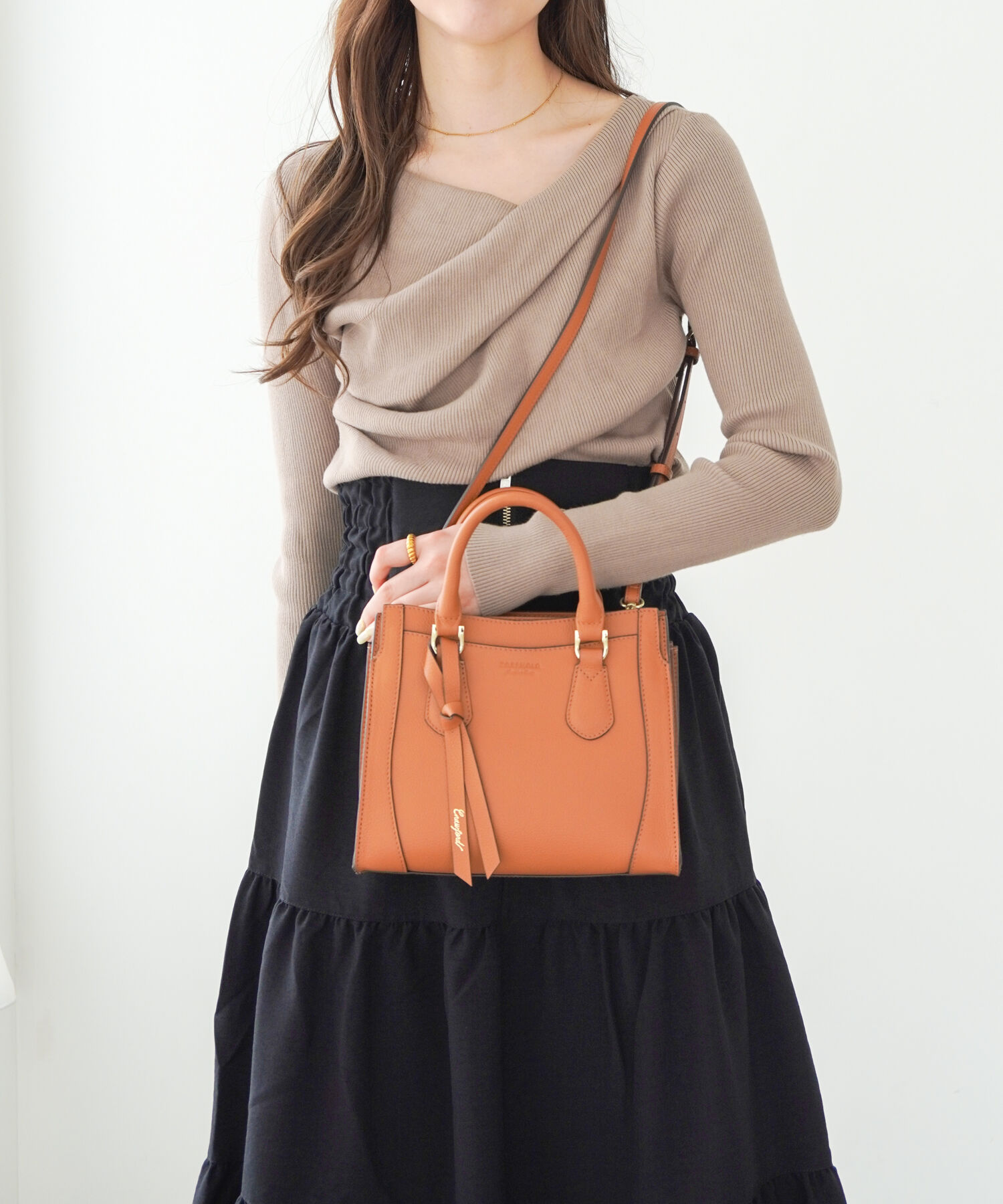  「Jewelna Rose クロフォード ハンドバッグ 本革 11921」|ショルダー・メッセンジャー|