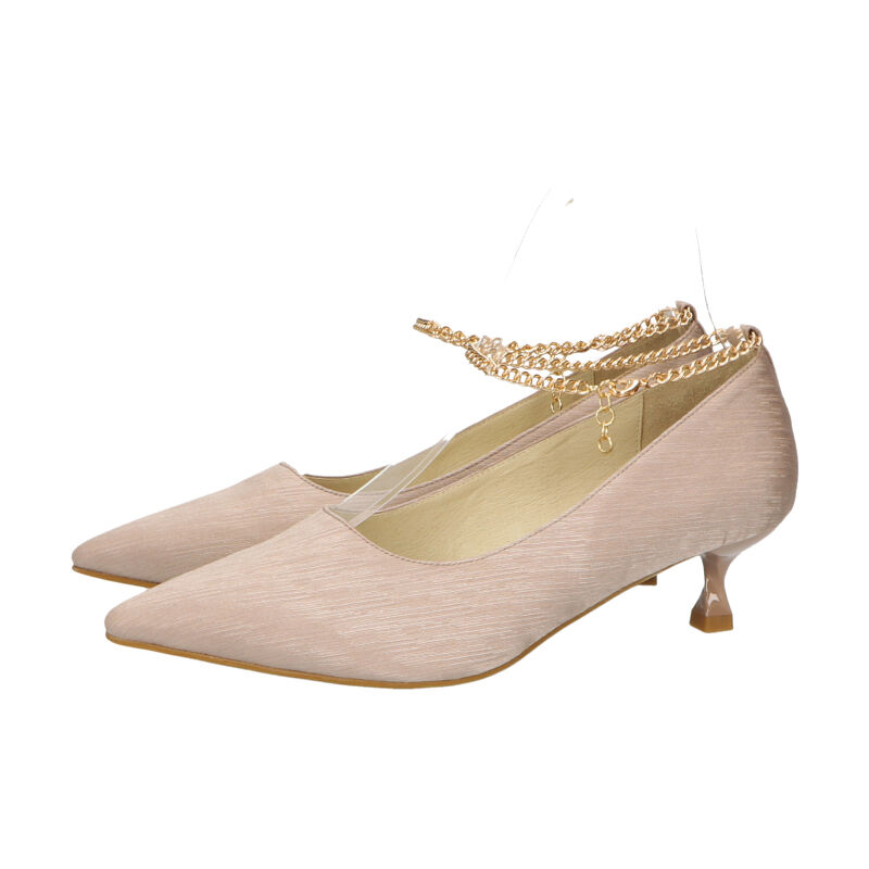 ORiental TRaffic「ポインテッドトゥアンクルチェーンパンプス/R-2015」|パンプス|