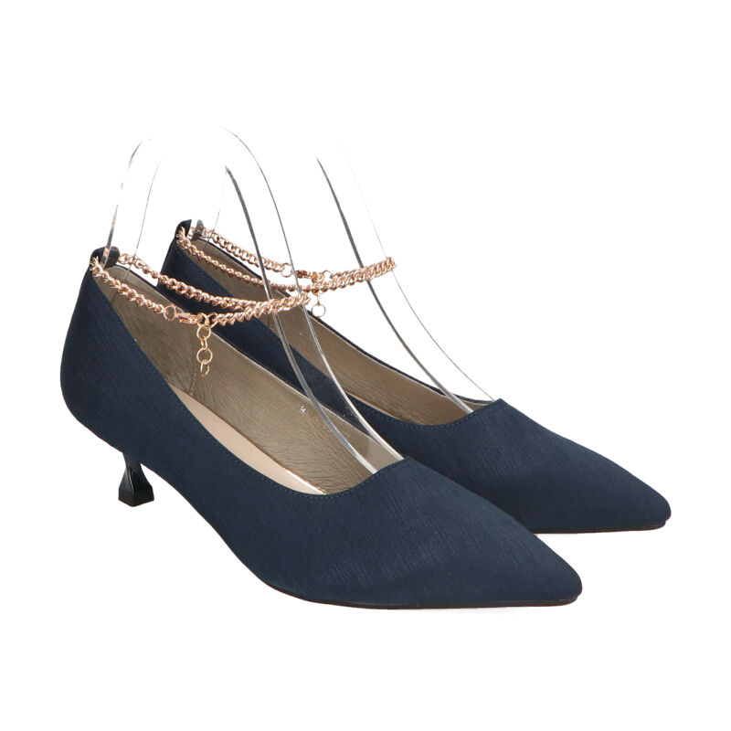 ORiental TRaffic「ポインテッドトゥアンクルチェーンパンプス/R-2015」|パンプス|