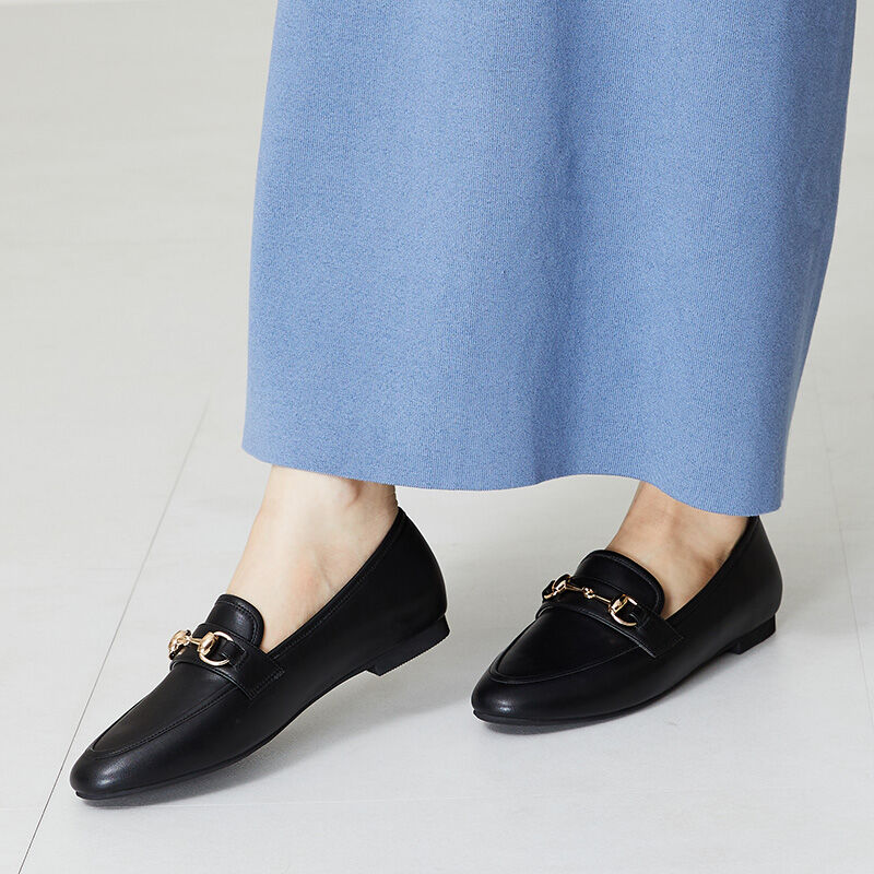 ORiental TRaffic「【アウトレット価格】ラウンドトゥビットローファー/41112 ローファー 人気　トレンド フラット」|パンプス|