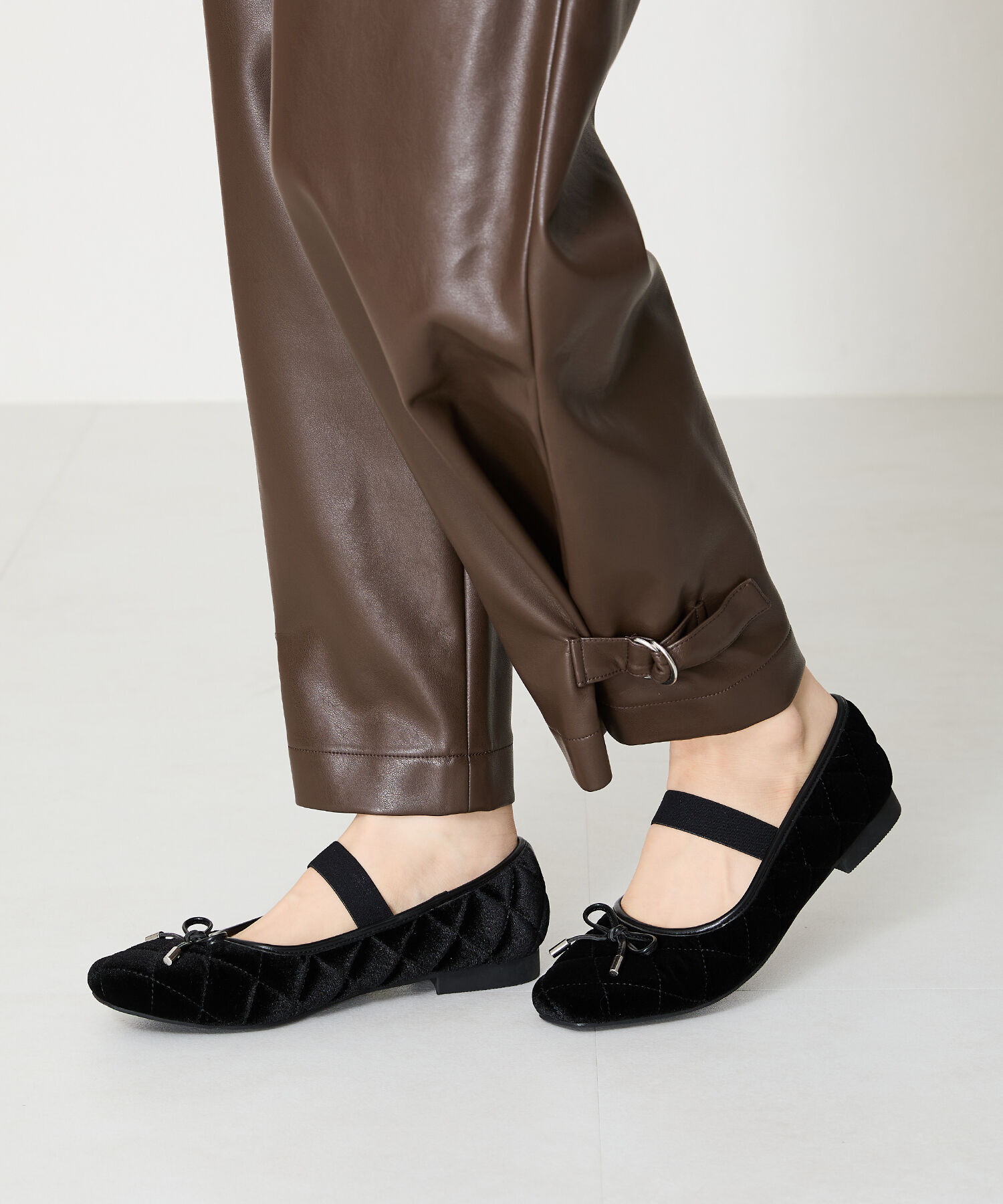 WA Oriental TRaffic「キルティング デザイン バレエ シューズ /42307」|パンプス|