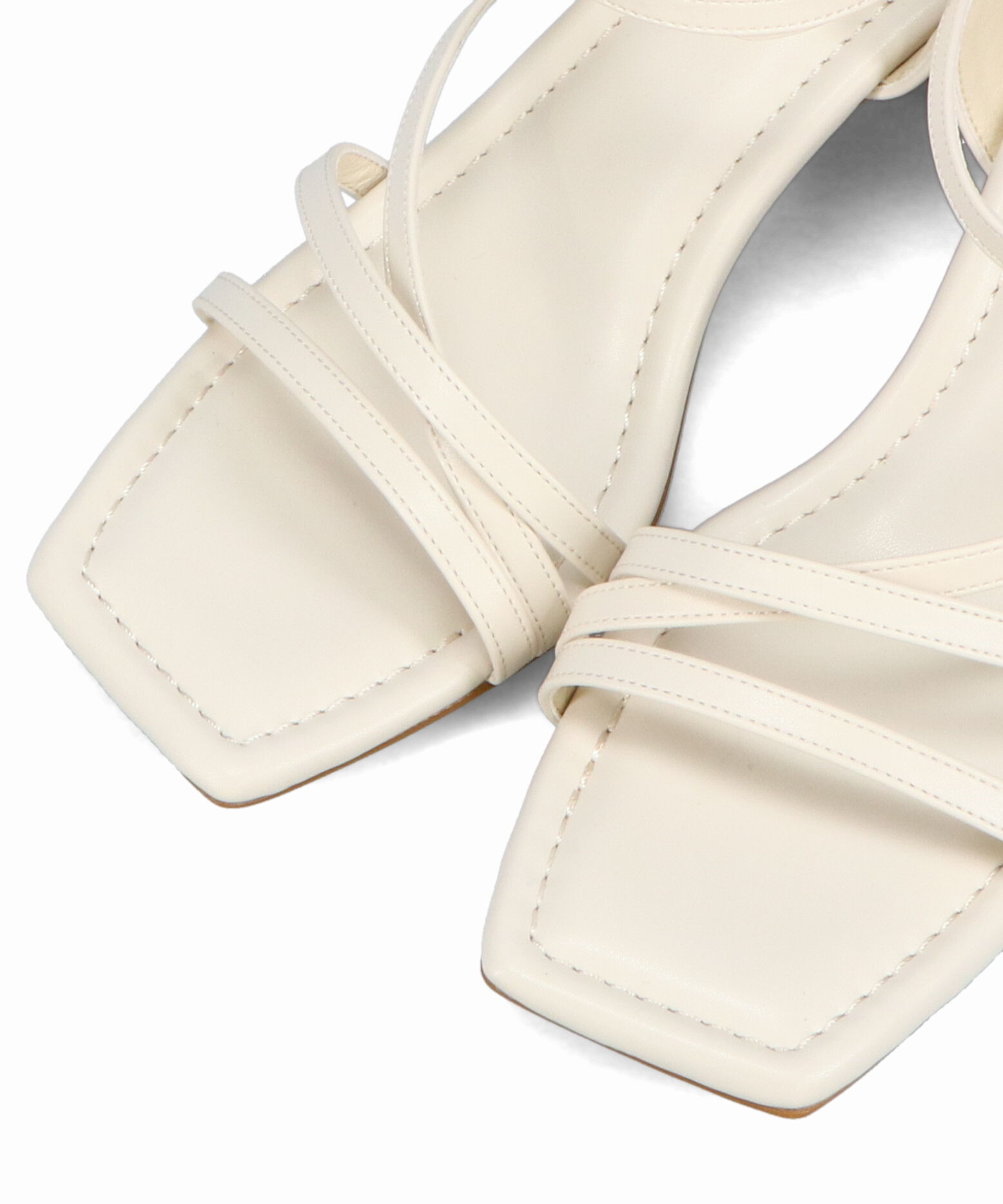 ORiental TRaffic「アシンメトリーストラップヒールサンダル/51230 サンダル 人気 トレンド ヒール6.7cm」|サンダル|