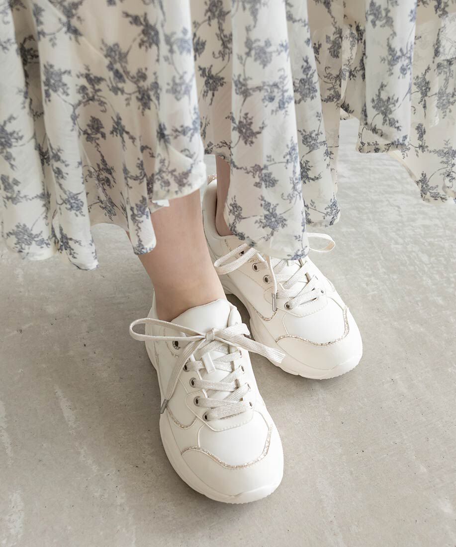  「グリッターラインスニーカー」|スニーカー|