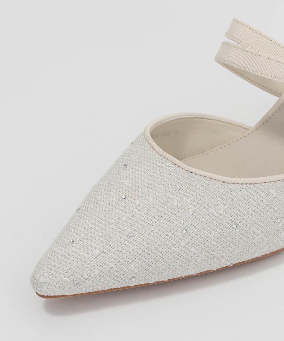  「モノグラムパールミュールパンプス」|パンプス|