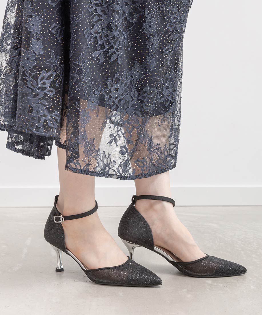  「2WAY ラメシアーセパレートパンプス」|パンプス|