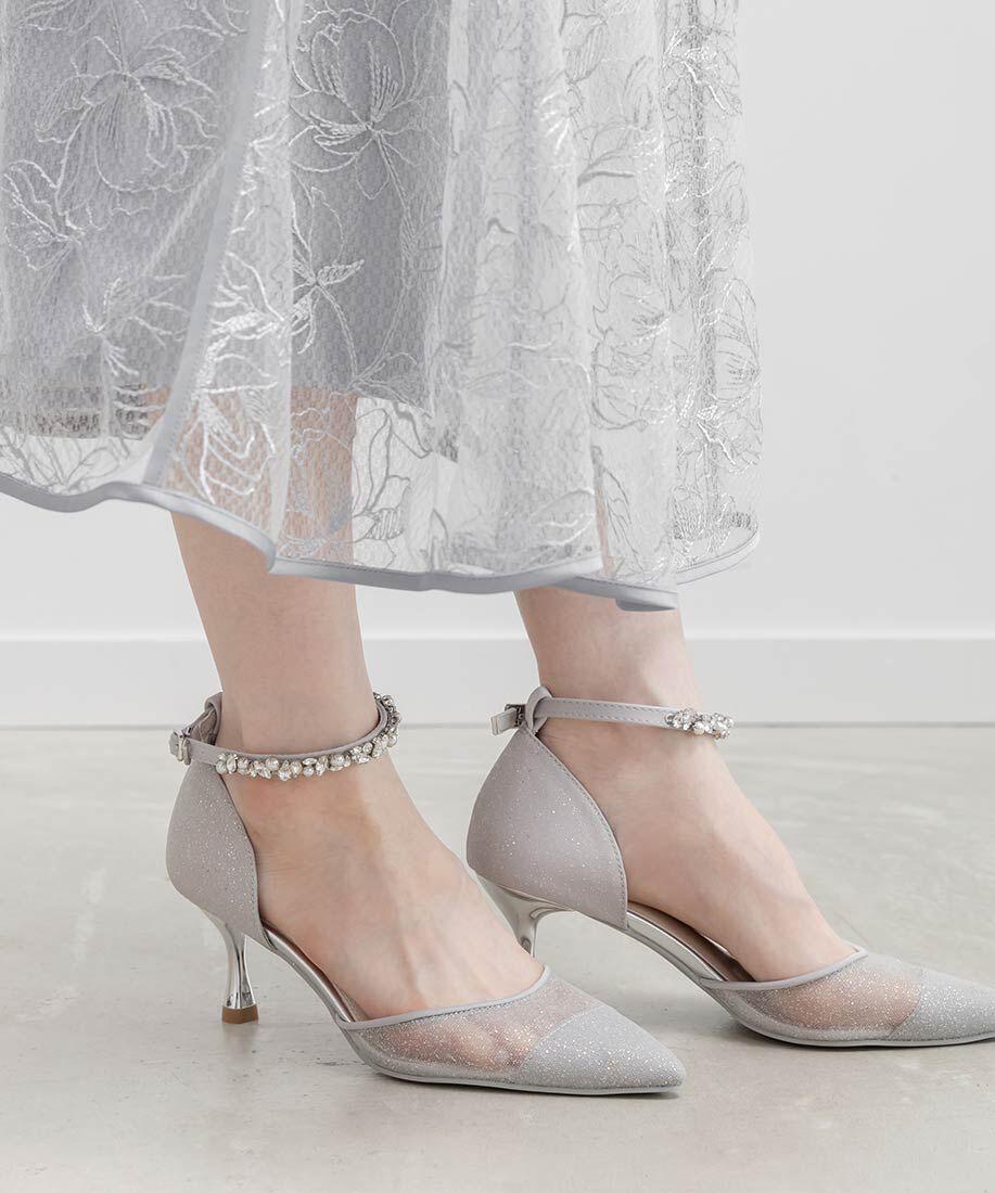  「2WAY ラメシアーセパレートパンプス」|パンプス|