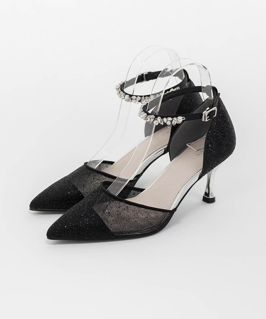  「2WAY ラメシアーセパレートパンプス」|パンプス|