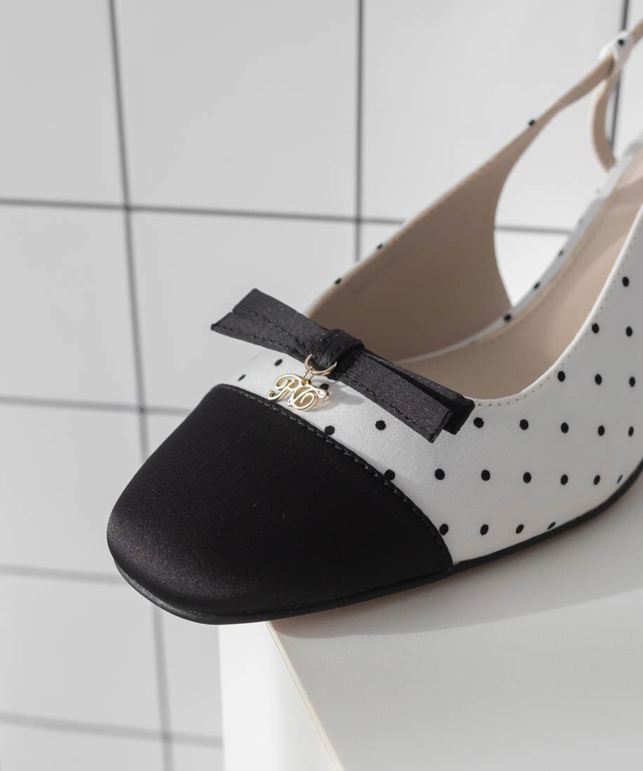  「ミニリボンバックストラップパンプス」|パンプス|