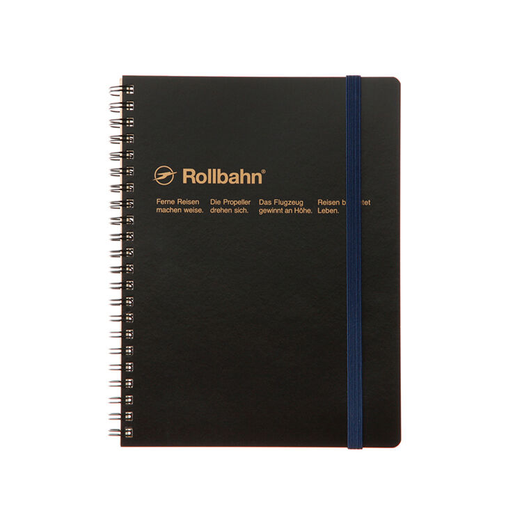 Rollbahn「ロルバーンポケット付メモA5」|ステーショナリー|ブラック