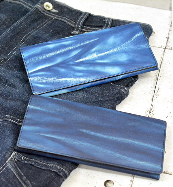Kinuya Indigo「AWA-AI　絞り長財布」|財布|