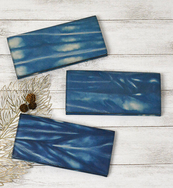 Kinuya Indigo「AWA-AI　絞り長財布」|財布|