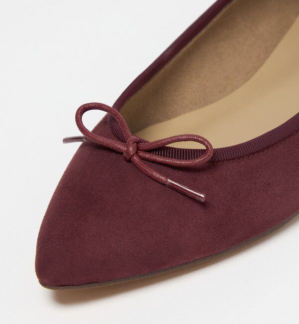ODETTE E ODILE「【WEB限定】ポインテッドバレリーナ フラット15■&uarr;」|バレエシューズ|