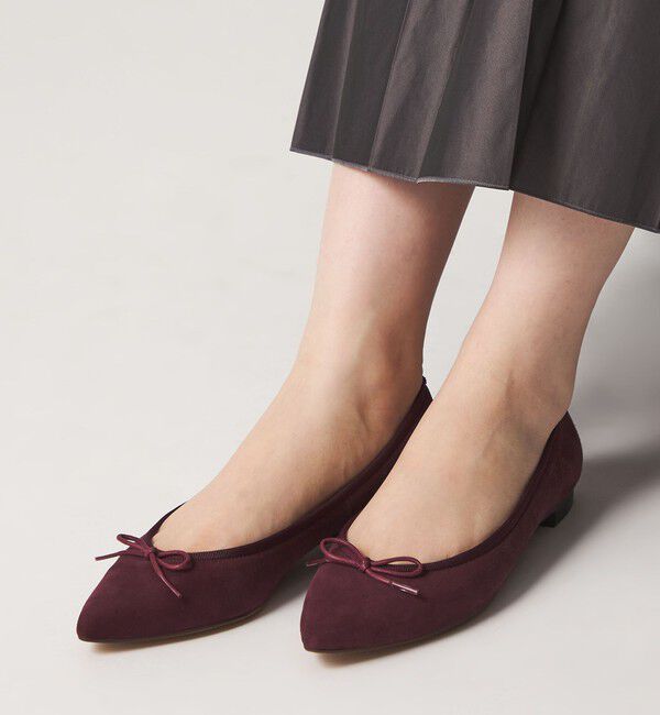 ODETTE E ODILE「【WEB限定】ポインテッドバレリーナ フラット15■&uarr;」|バレエシューズ|