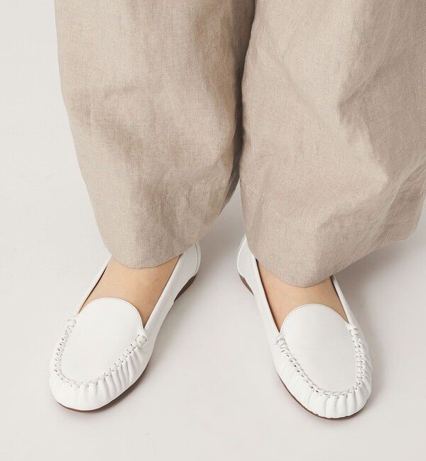 ODETTE E ODILE「プレーンハンドソーンモカ フラット15&uarr;」|モカシン|