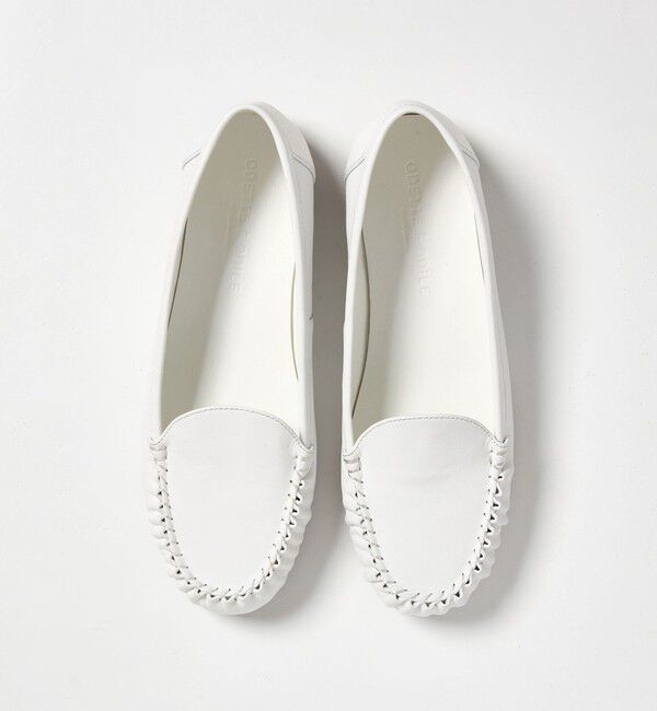 ODETTE E ODILE「プレーンハンドソーンモカ フラット15&uarr;」|モカシン|