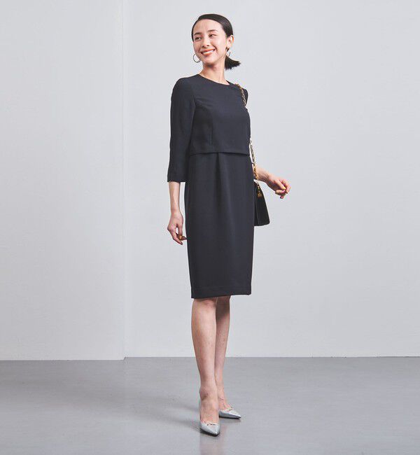 UNITED ARROWS「＜UNITED ARROWS＞フォーマル ワンピース P」|ワンピース|NAVY