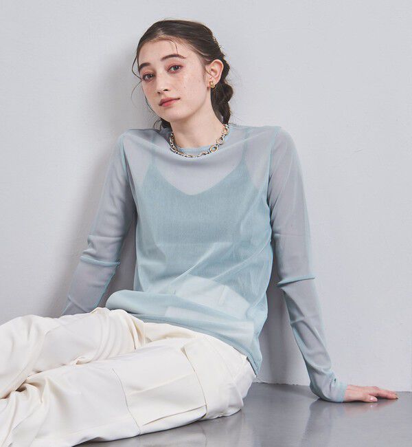 UNITED ARROWS「チュール ジャージー カットソー」|Tシャツ・カットソー|