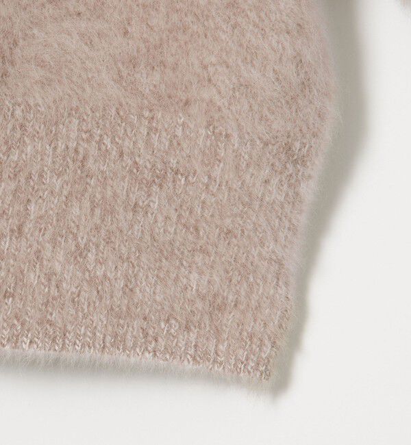 UNITED ARROWS「フォックスカシミヤ パフ ハーフスリーブ ニット」|ニット・セーター|