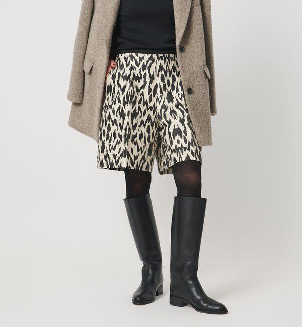 UNITED ARROWS「レオパード ジャガード ショート パンツ」|その他|BEIGE