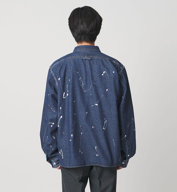 UNITED ARROWS「【別注】＜WESCOT＞スプラッシュ ペイント デニム シャツ」|シャツ・ブラウス|