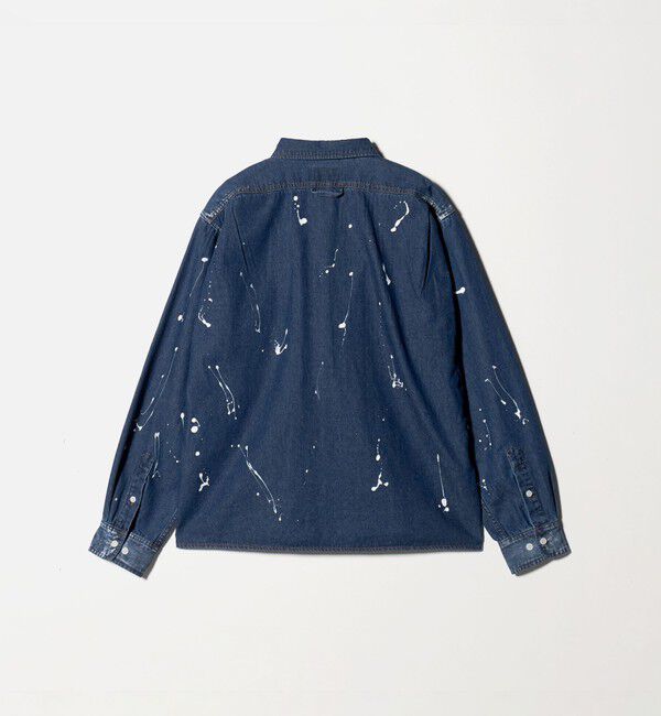 UNITED ARROWS「【別注】＜WESCOT＞スプラッシュ ペイント デニム シャツ」|シャツ・ブラウス|