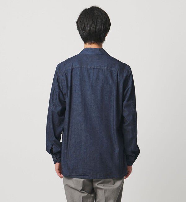UNITED ARROWS「デニム オープンカラー シャツ」|シャツ・ブラウス|