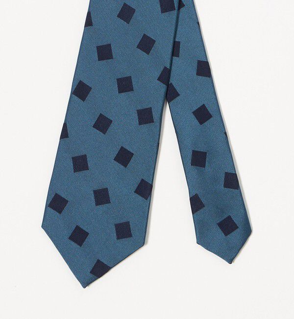 UNITED ARROWS「ブルー スクエア ジャガード ネクタイ」|ネクタイ・蝶ネクタイ|