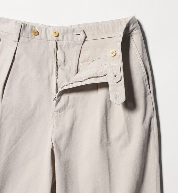 UNITED ARROWS「＜District＞コットン ツイル オーバーダイ 2プリーツ パンツ」|チノ|