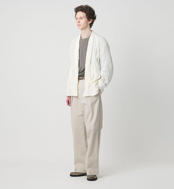 UNITED ARROWS「＜District＞コットン ツイル オーバーダイ 2プリーツ パンツ」|チノ|