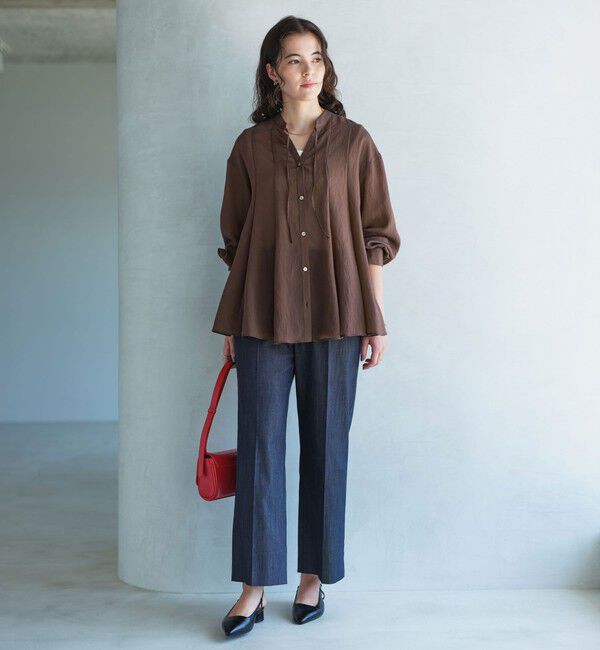 UNITED ARROWS green label relaxing「【結論シリーズ】ニーハイフレアパンツ デニム［size SHORT/TALLあり］」|デニム|