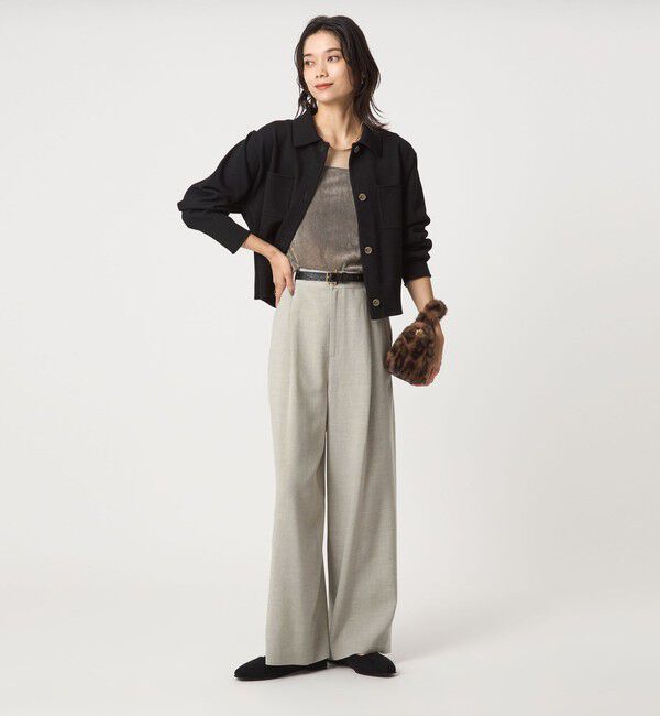 UNITED ARROWS green label relaxing「［size SHORT/TALLあり］パウダリー ワイド パンツ」|その他|