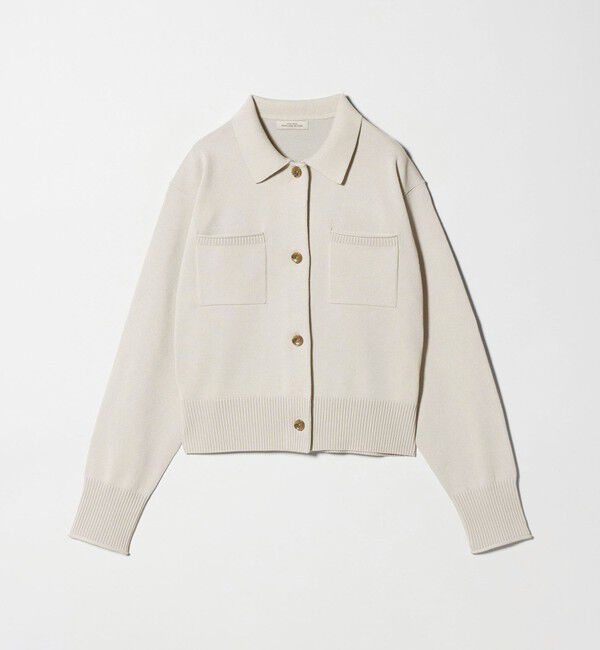 UNITED ARROWS green label relaxing「ポロニット カーディガン ウォッシャブル」|カーディガン|LT.GRAY