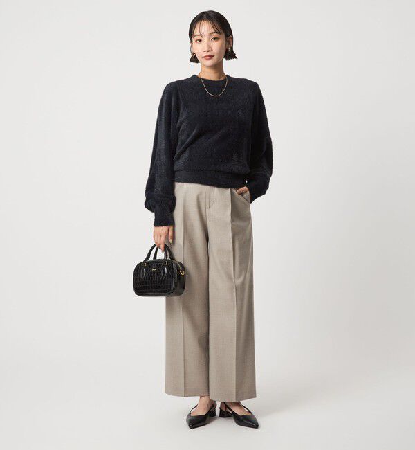 UNITED ARROWS green label relaxing「フラッフ フェザーヤーン ロングスリーブ ニット プルオーバー」|ニット・セーター|