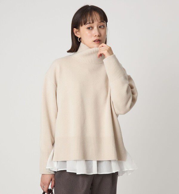 UNITED ARROWS green label relaxing「［size SHORTあり］SERENITY ハイネック プルオーバー ニット」|ニット・セーター|