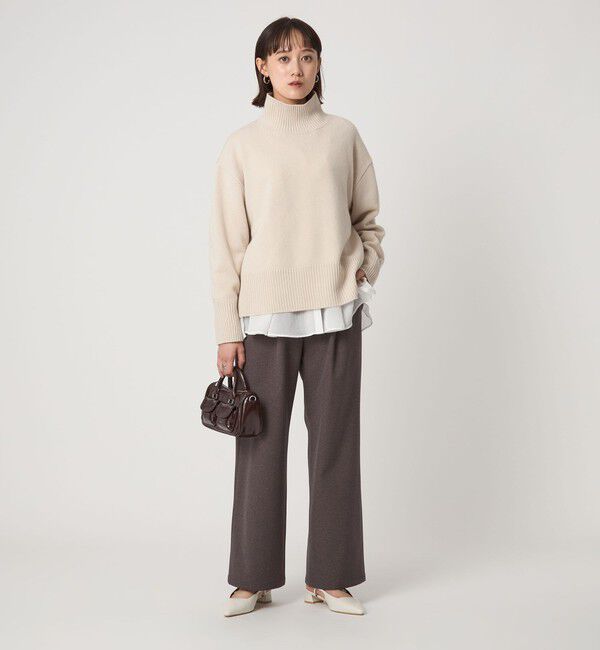 UNITED ARROWS green label relaxing「［size SHORTあり］SERENITY ハイネック プルオーバー ニット」|ニット・セーター|