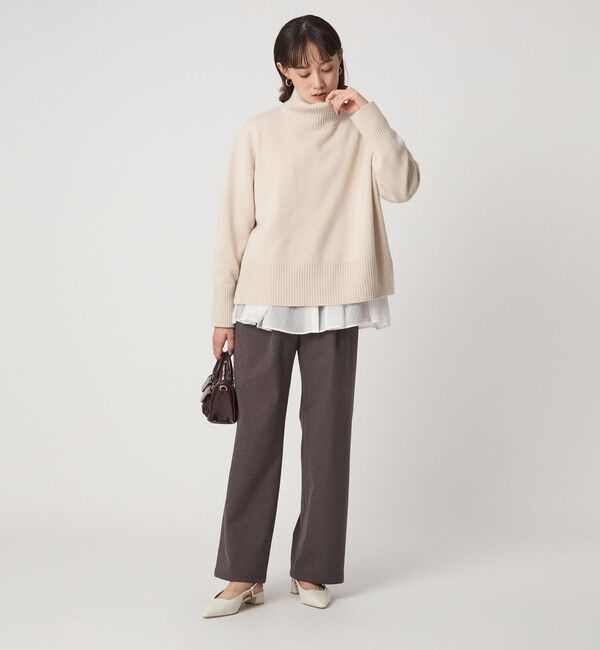 UNITED ARROWS green label relaxing「［size SHORTあり］SERENITY ハイネック プルオーバー ニット」|ニット・セーター|