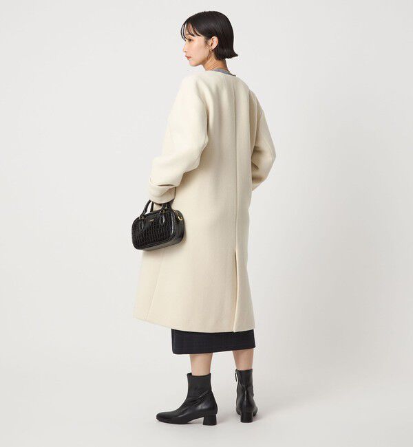 UNITED ARROWS green label relaxing「［size SHORTあり］SENTDALE WOOL セントデールウール ノーカラー コート」|ノーカラーコート|