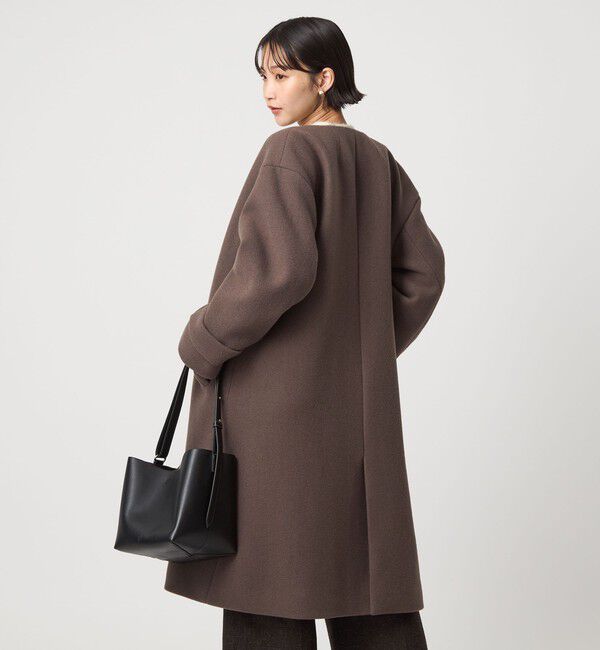 UNITED ARROWS green label relaxing「［size SHORTあり］SENTDALE WOOL セントデールウール ノーカラー コート」|ノーカラーコート|