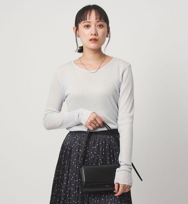 UNITED ARROWS green label relaxing「テレコ クルーネック プルオーバー」|Tシャツ・カットソー|LT.BLUE