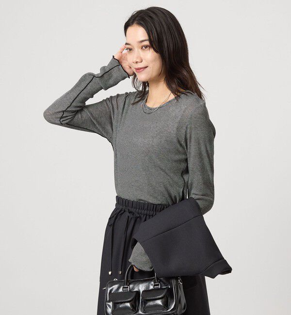 UNITED ARROWS green label relaxing「テレコ クルーネック プルオーバー」|Tシャツ・カットソー|