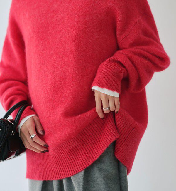 UNITED ARROWS green label relaxing「アルパカブレンド クルーネック プルオーバー ニット」|ニット・セーター|