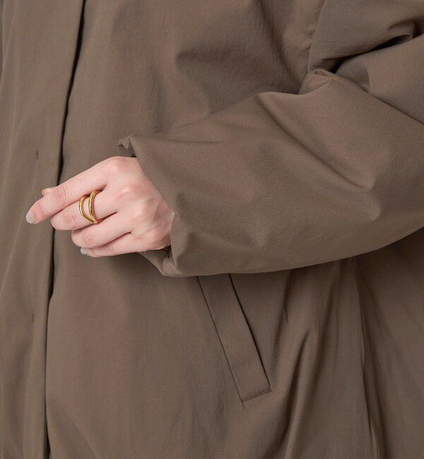 UNITED ARROWS green label relaxing「［size SHORTあり］パフィー ノーカラー ブルゾン 撥水 保温性 ウォッシャブル」|ブルゾン・スタジャン|