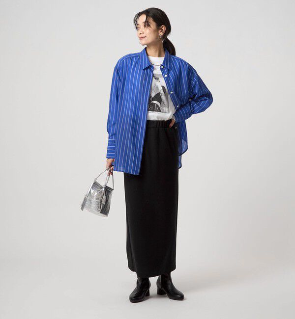 UNITED ARROWS green label relaxing「ウラキモウ ピケ スカート」|タイト|