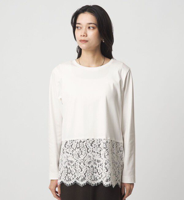 UNITED ARROWS green label relaxing「スソ レース プルオーバー」|Tシャツ・カットソー|