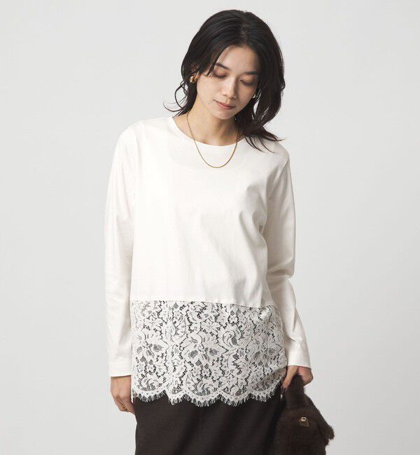 UNITED ARROWS green label relaxing「スソ レース プルオーバー」|Tシャツ・カットソー|