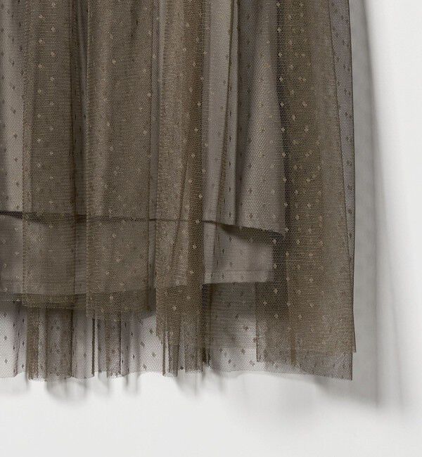 UNITED ARROWS green label relaxing「チュール ティアード ワンピース」|ドレス|