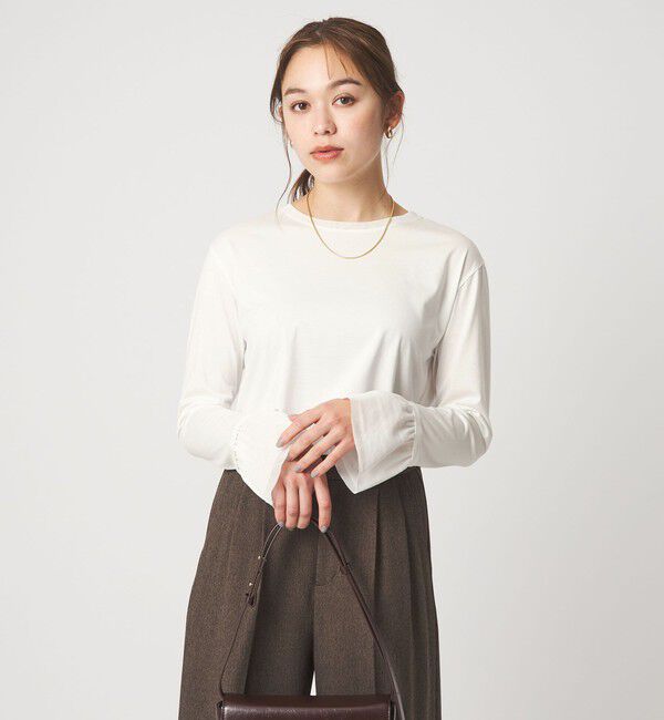 UNITED ARROWS green label relaxing「ソデ チュール プルオーバー」|Tシャツ・カットソー|