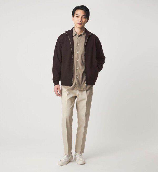 UNITED ARROWS green label relaxing「ミルドウール ジップ カーディガン」|カーディガン|